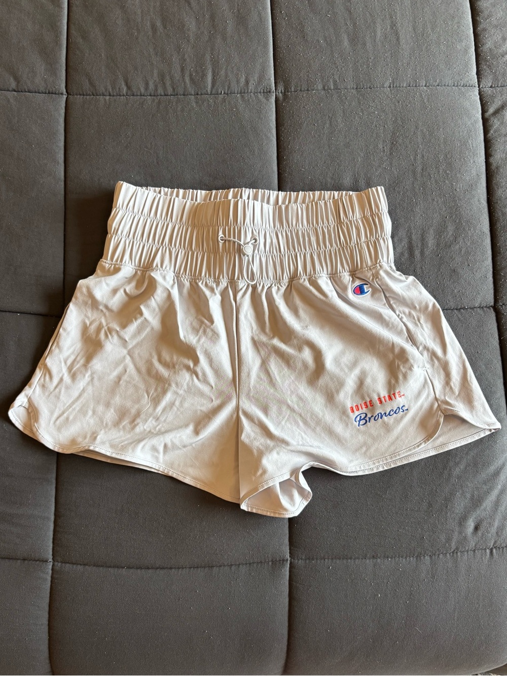 NWT Champion Boise State Shorts High Elastic Waistband & Drawstring Medium
